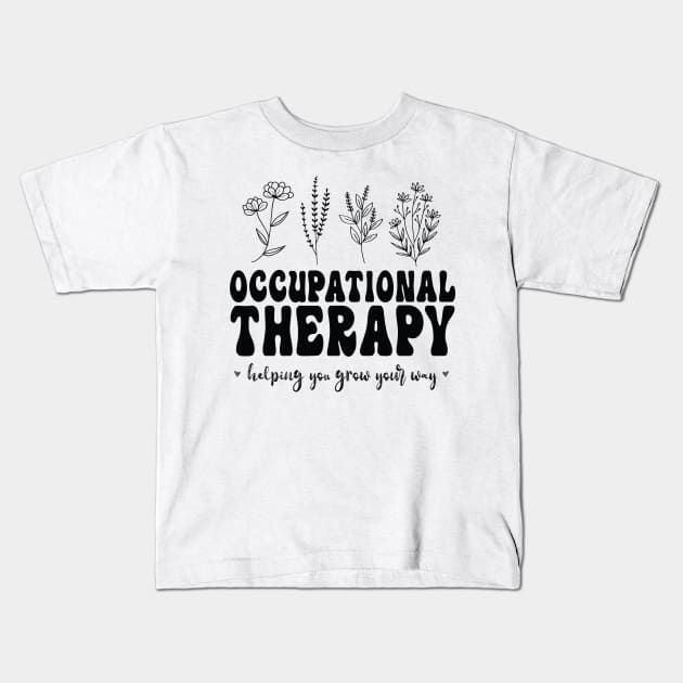 Perfect Therapy Assistant You Grow Your Own Way Kids T-Shirt by WassilArt